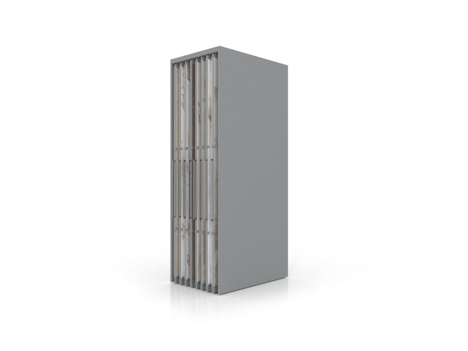 Expositor corredero para azulejos de gran formato Denver 2800/16 Plata