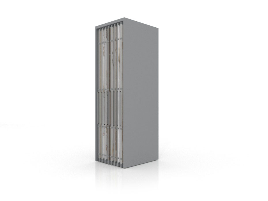 Expositor corredero para azulejos de gran formato Denver 3000/16 Plata