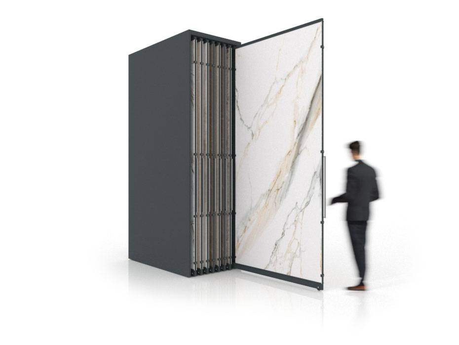 Expositor corredero para azulejos de gran formato Denver 3200/16 Antracita