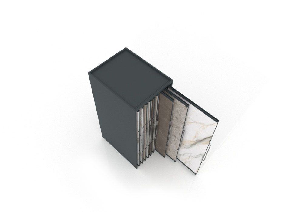 Expositor corredero para azulejos de gran formato Denver 2400/18 Antracita