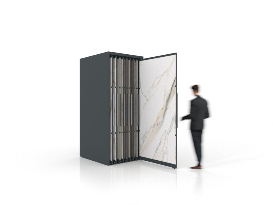 Expositor corredero para azulejos de gran formato Denver 2400/18 Antracita
