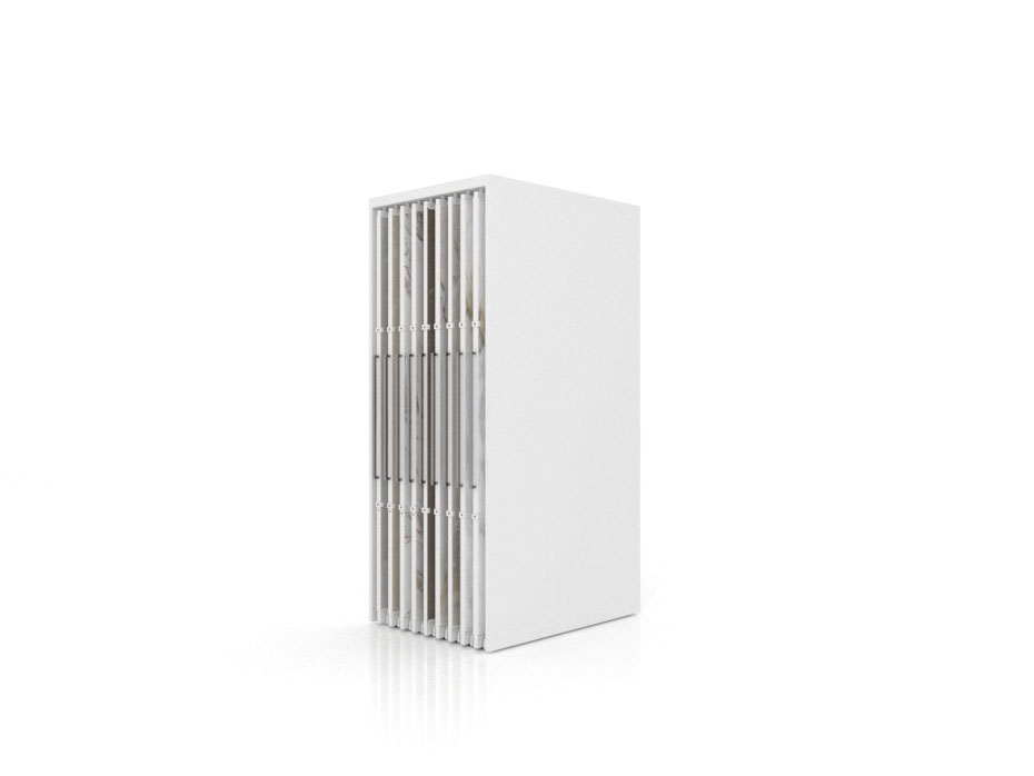Expositor corredero para azulejos de gran formato Denver 2400/18 Blanco