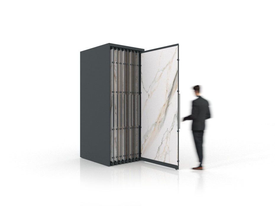Expositor corredero para azulejos de gran formato Denver 2600/18 Antracita