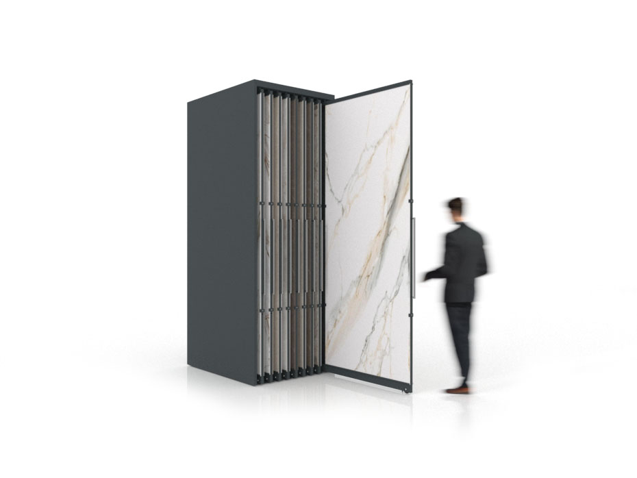 Expositor corredero para azulejos de gran formato Denver 2800/18 Antracita