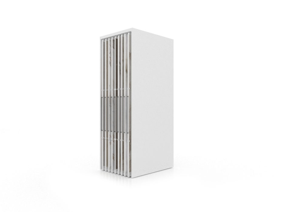 Expositor corredero para azulejos de gran formato Denver 2800/18 Blanco