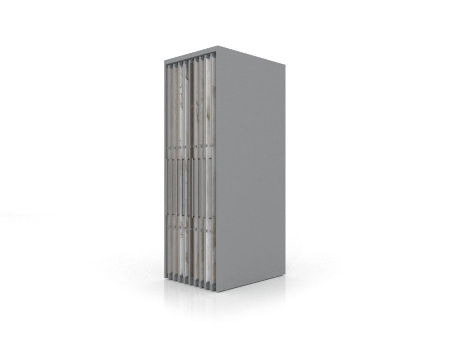 Expositor corredero para azulejos de gran formato Denver 2800/18 Plata