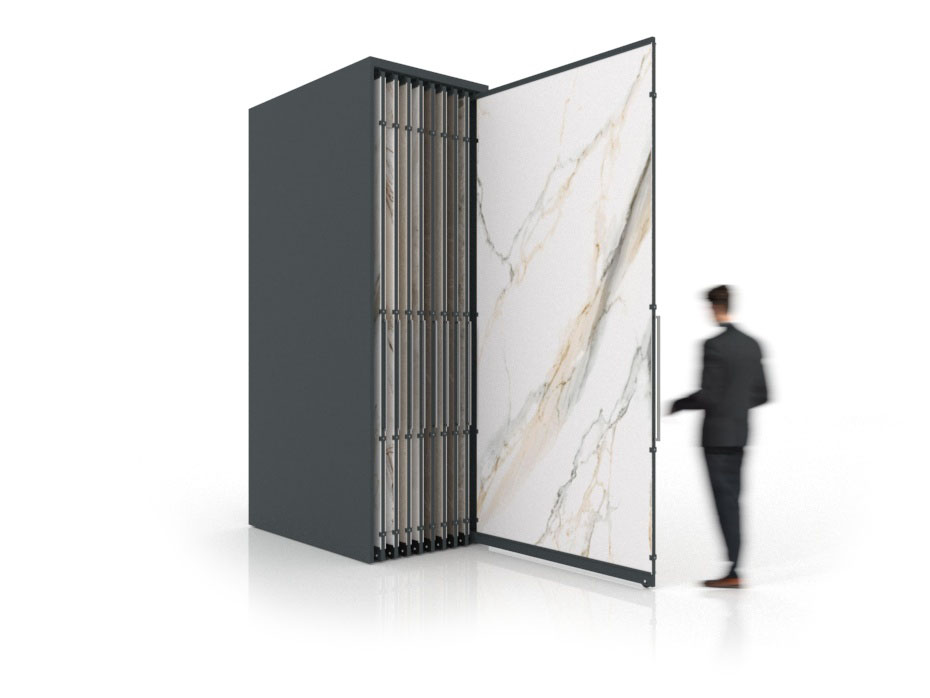 Expositor corredero para azulejos de gran formato Denver 3200/18 Antracita