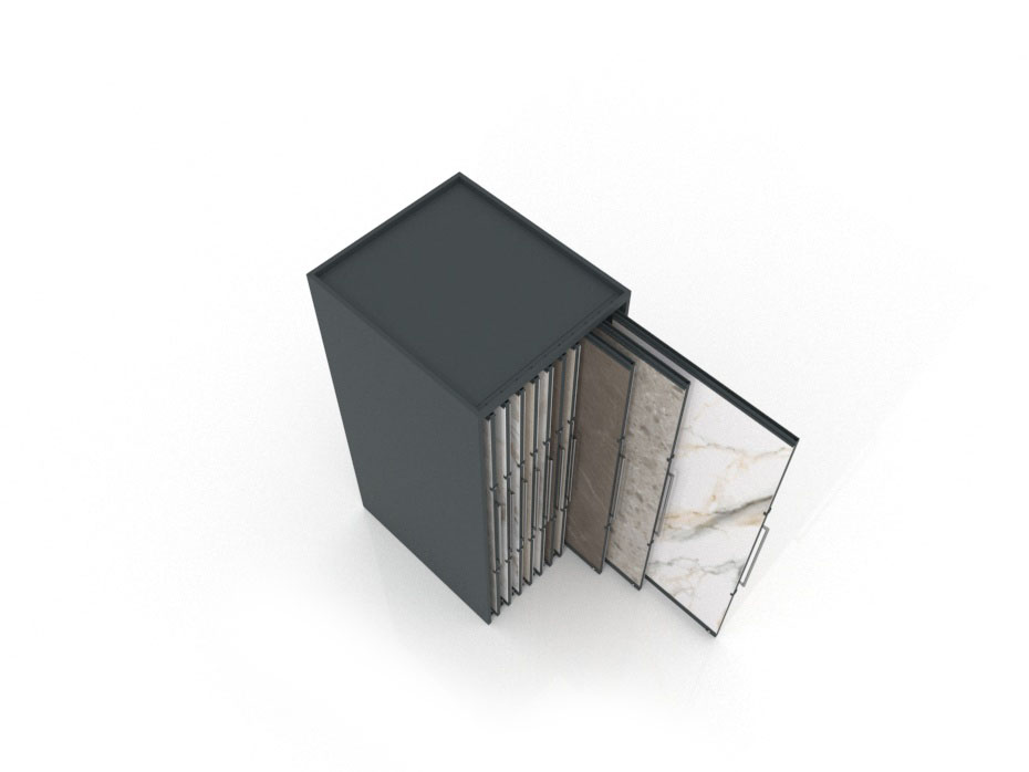 Expositor corredero para azulejos de gran formato Denver 2400/20 Antracita