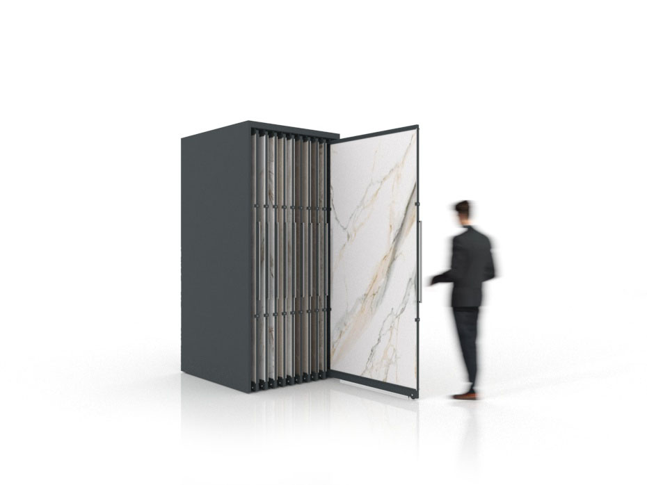 Expositor corredero para azulejos de gran formato Denver 2400/20 Antracita