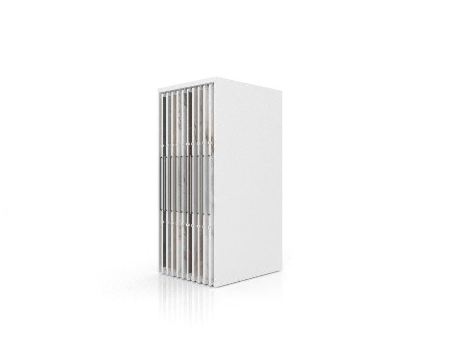 Expositor corredero para azulejos de gran formato Denver 2400/20 Blanco