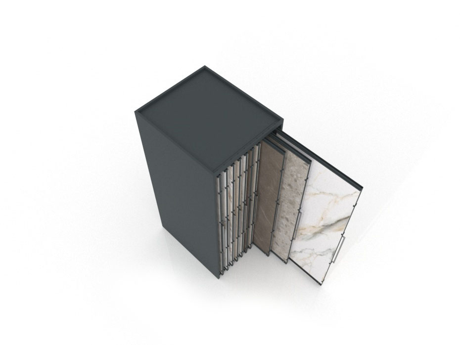 Expositor corredero para azulejos de gran formato Denver 2600/20 Antracita