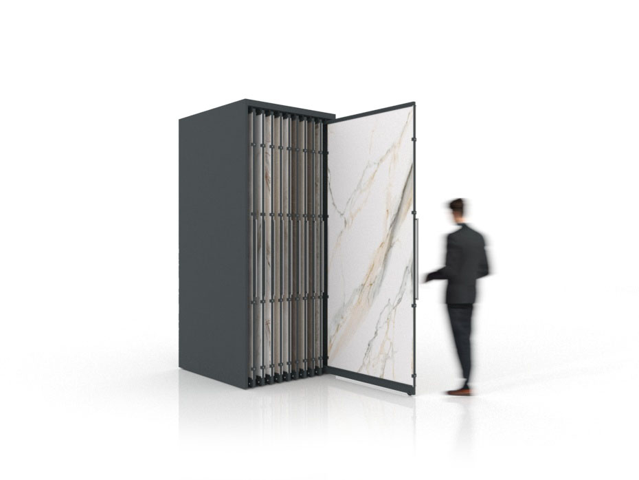 Expositor corredero para azulejos de gran formato Denver 2600/20 Antracita