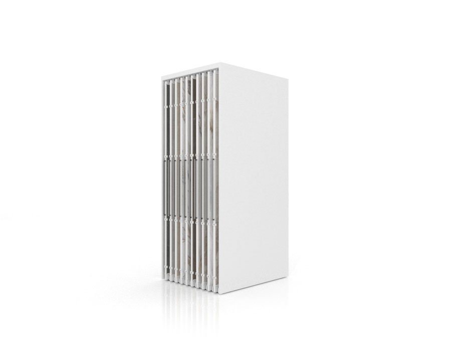 Expositor corredero para azulejos de gran formato Denver 2600/20 Blanco