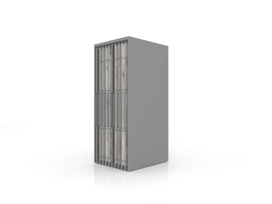 Expositor corredero para azulejos de gran formato Denver 2600/20 Plata 