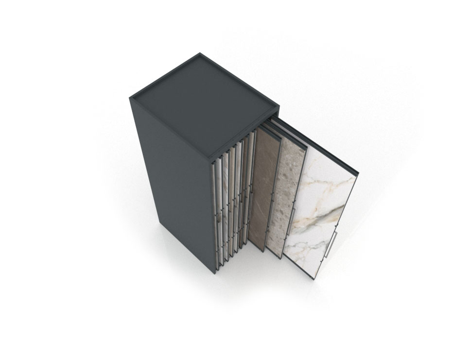 Expositor corredero para azulejos de gran formato Denver 2800/20 Antracita