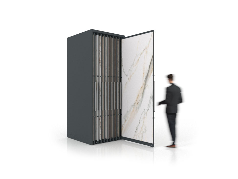 Expositor corredero para azulejos de gran formato Denver 2800/20 Antracita