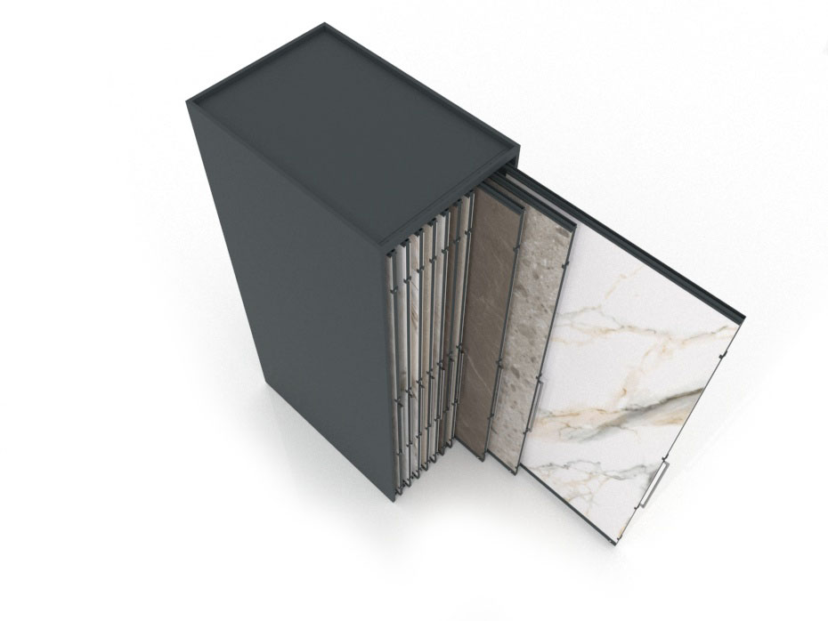Expositor corredero para azulejos de gran formato Denver 3200/20 Antracita