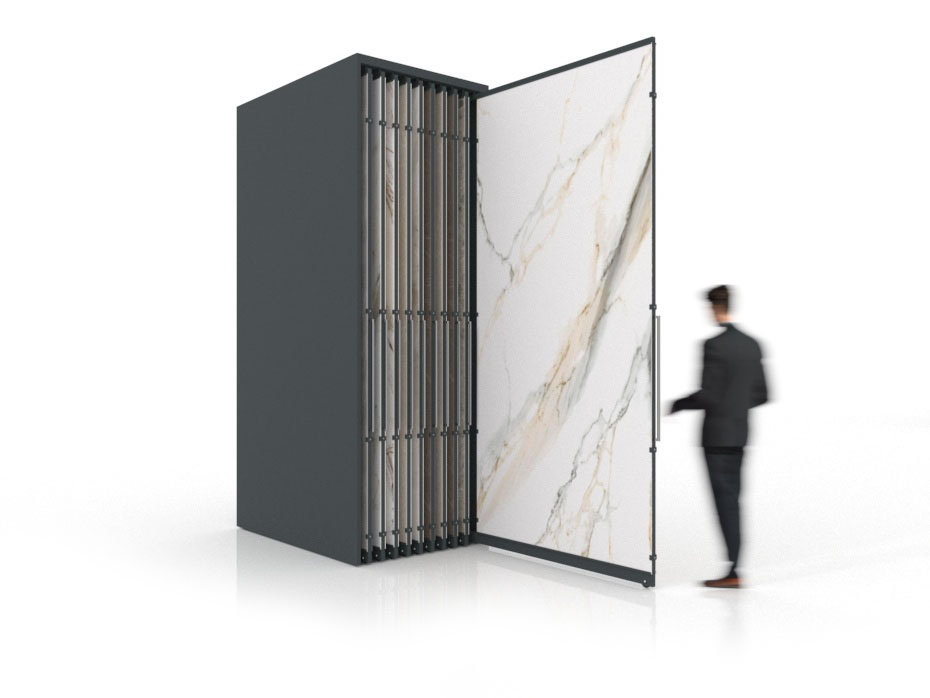 Expositor corredero para azulejos de gran formato Denver 3200/20 Antracita