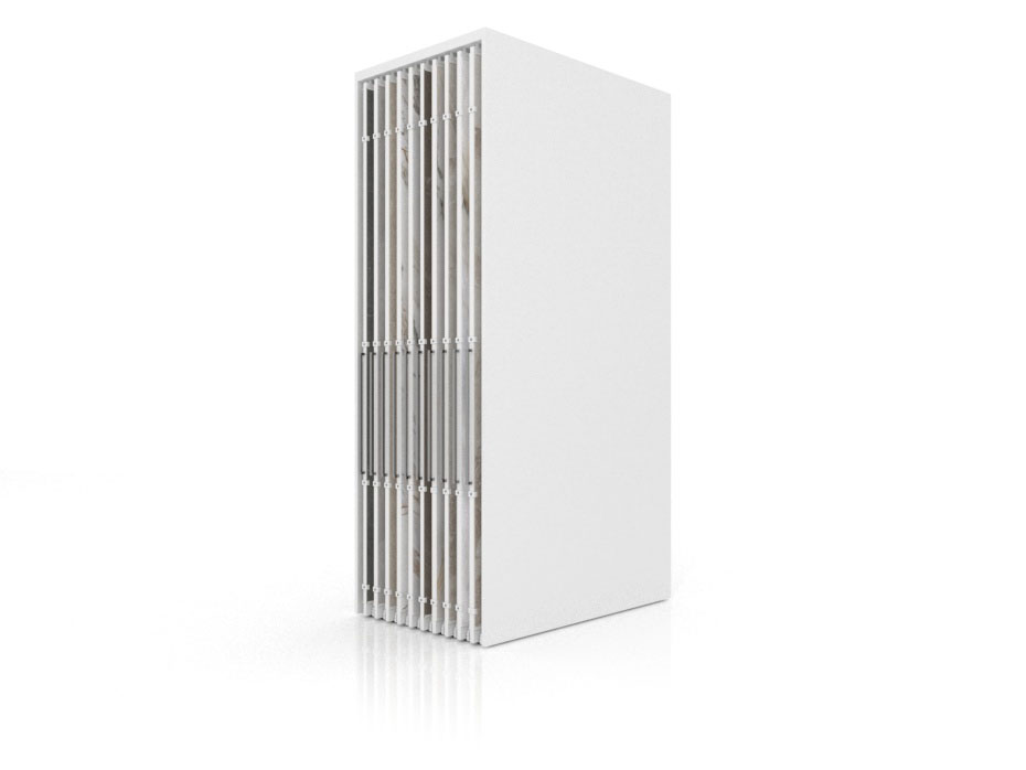 Expositor corredero para azulejos de gran formato Denver 3200/20 Blanco