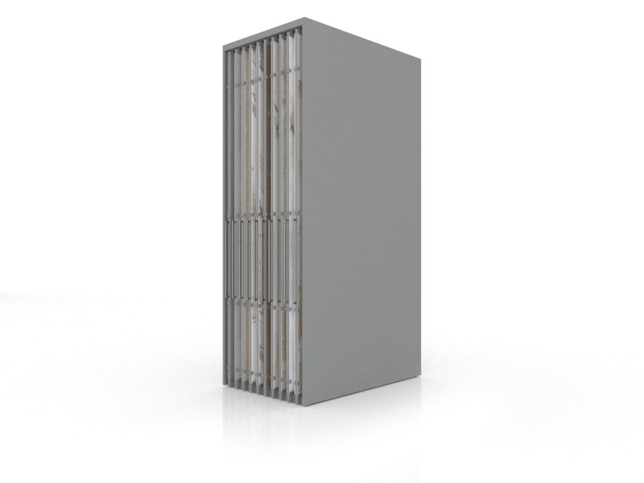 Expositor corredero para azulejos de gran formato Denver 3200/20 Plata