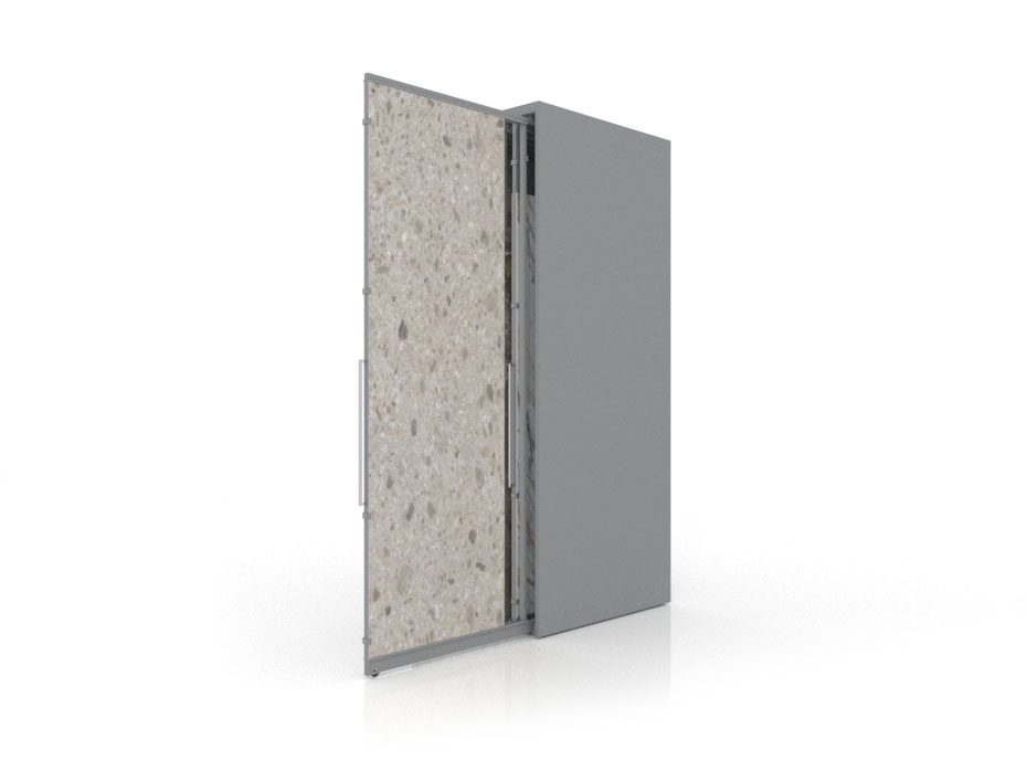 Expositor de azulejos Denver Polivalente de INSCA en plata 20 panele lateral