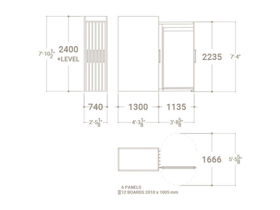 Expositor Girevole 12/1924 Antracita plano