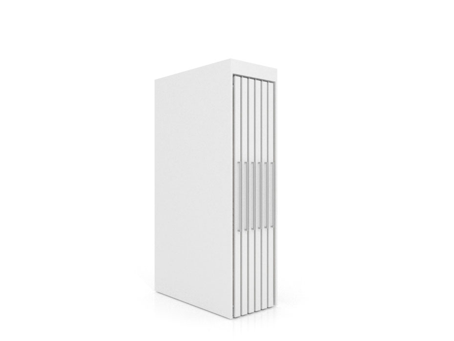 Expositor tipo corredero Girevole XL 12 2400x1205 blanco