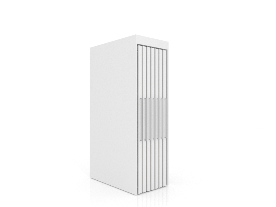 Expositor tipo corredero Girevole XL 14 2400x1205 blanco