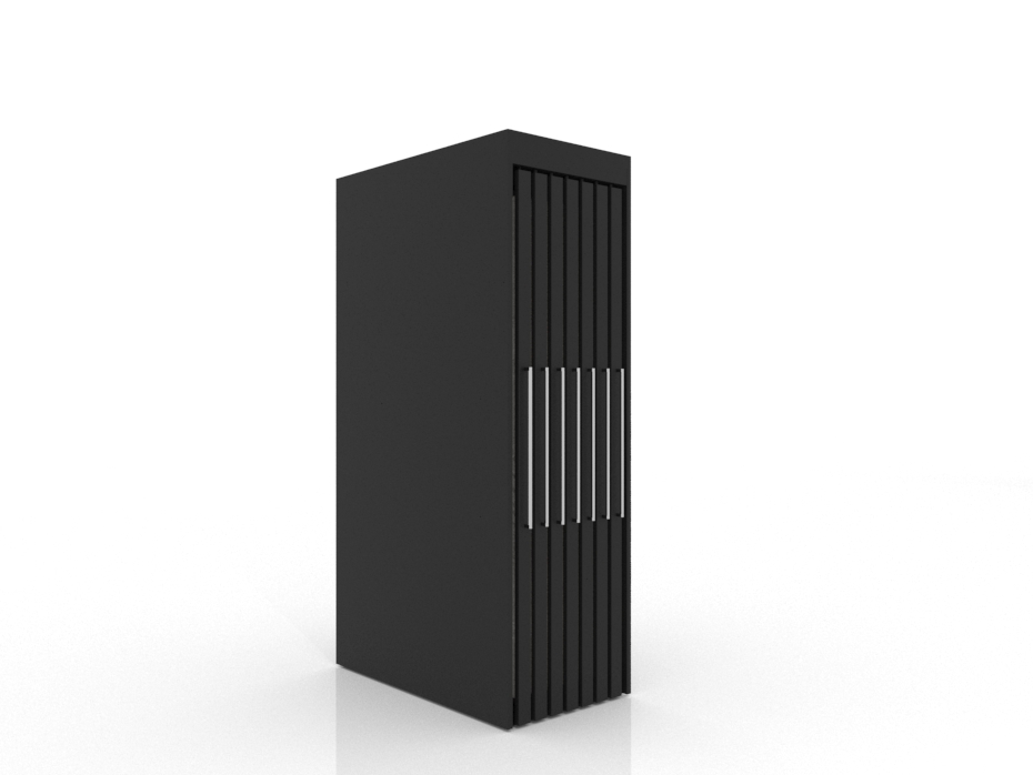 Präsentationsmöbel für fliesen Girevole XL 14 Schwarz 2400x1205_2