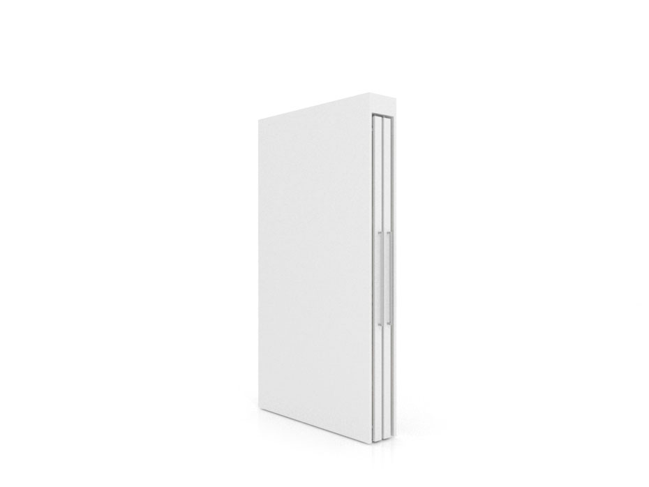 Expositor tipo corredero Girevole XL 4 2400x1205 blanco