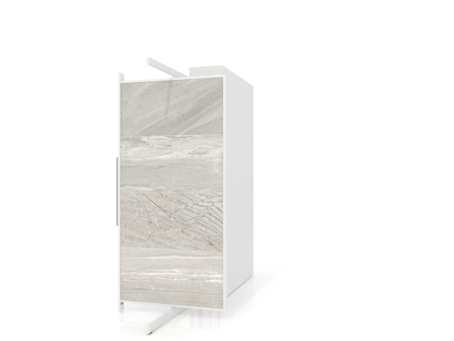 Expositor tipo corredero Girevole XL 6 2400x1200 blanco
