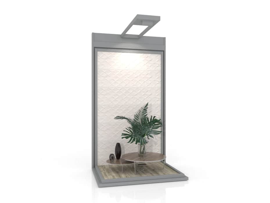 tiled display wall Isla 120 silver_1