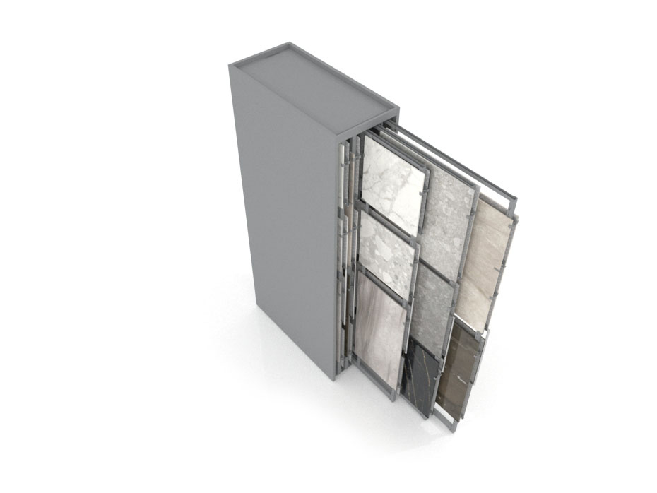 Exhibidores de pisos cerámicos Londres Multi Tiles 5 plata