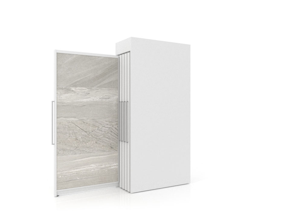 Tile displays for showrooms Londres XL 10 White 2400x1205_2