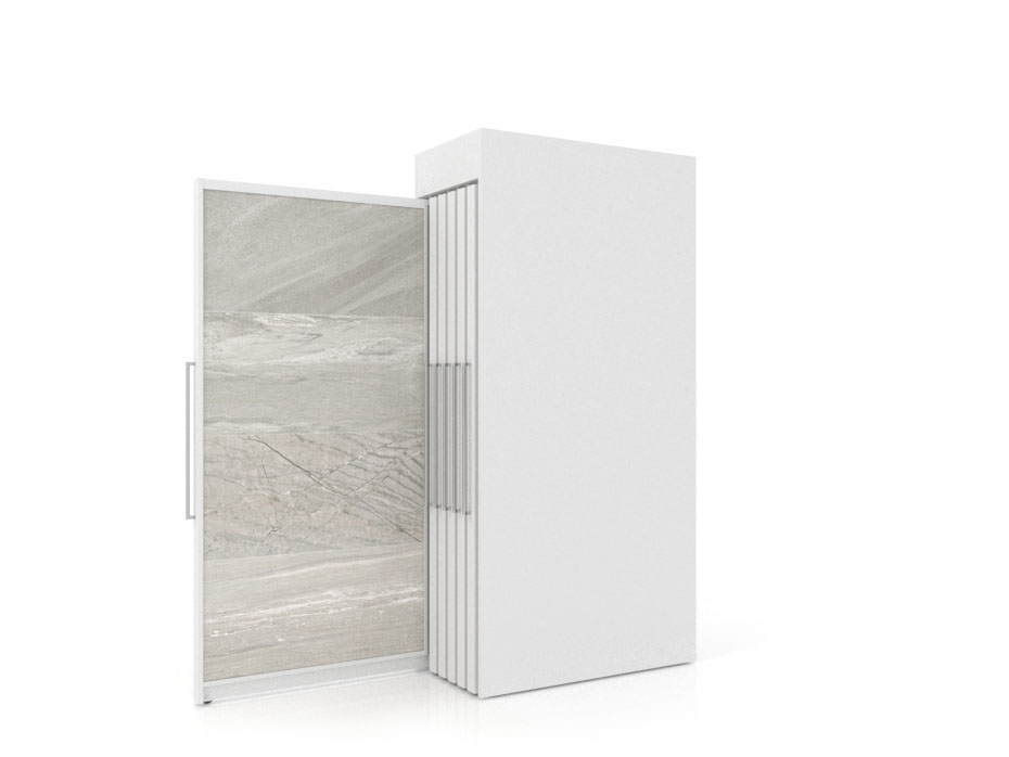 Tile displays for showrooms Londres XL 12 White 2400x1205_2