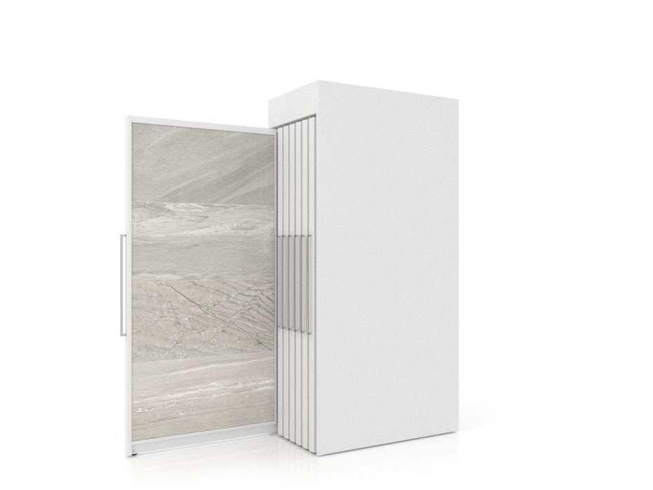 Tile displays for showrooms Londres XL 14 White 2400x1205_2