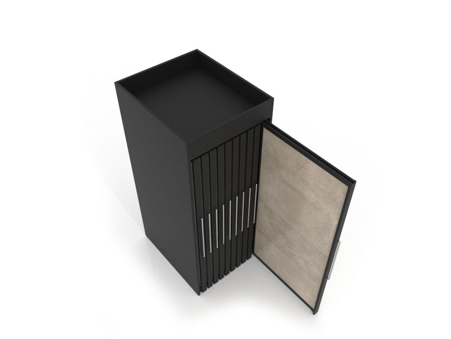 ceramic tile display boards Londres XL 20 Black 2400x1205_3