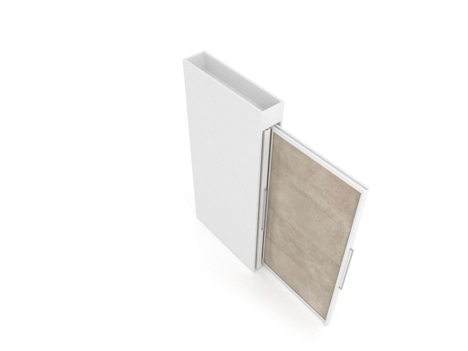 Tile displays for showrooms Londres XL 4 White 240x1205_3