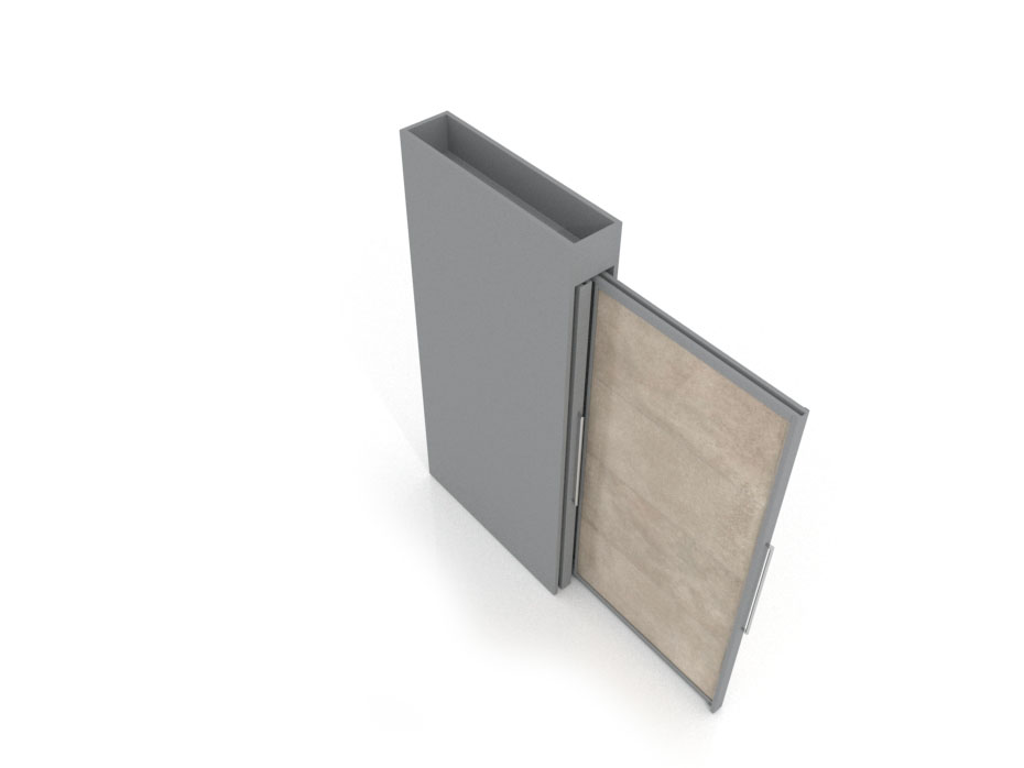 Tile display stands for sale Londres XL 4 Silver 2400x1205_3