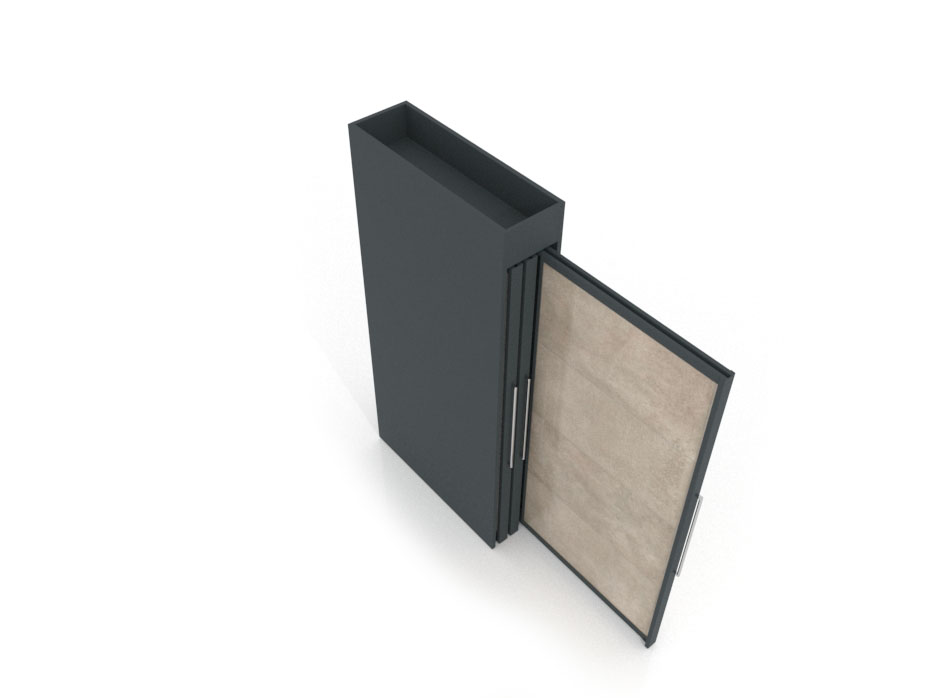 tile sample board display Londres XL 6 Anthracite 2400x1205_3