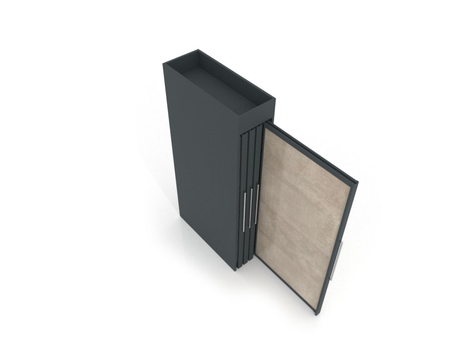 tile sample board display Londres XL 8 Anthracite 2400x1205_3