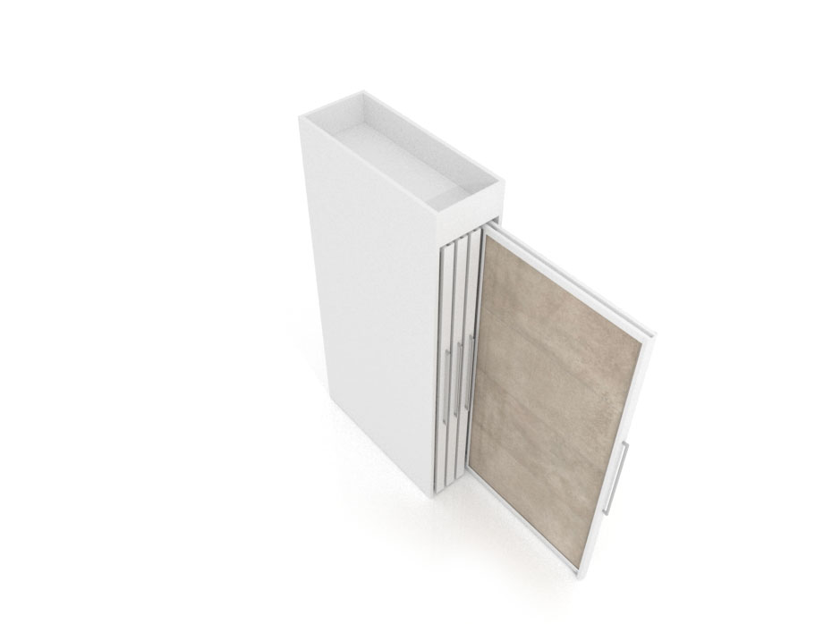 Tile displays for showrooms Londres XL 8 White 2400x1205_3