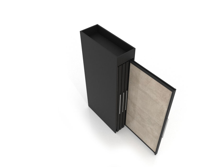 ceramic tile display boards Londres XL 8 Black 2400x1205_3