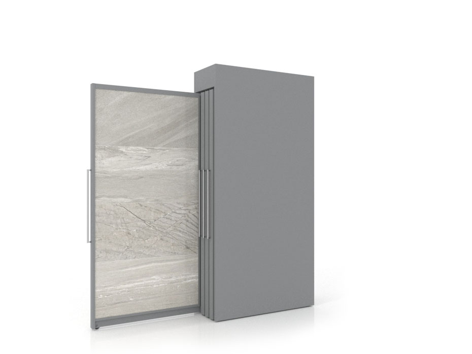 Tile display stands for sale Londres XL 8 Silver 2400x1205_2