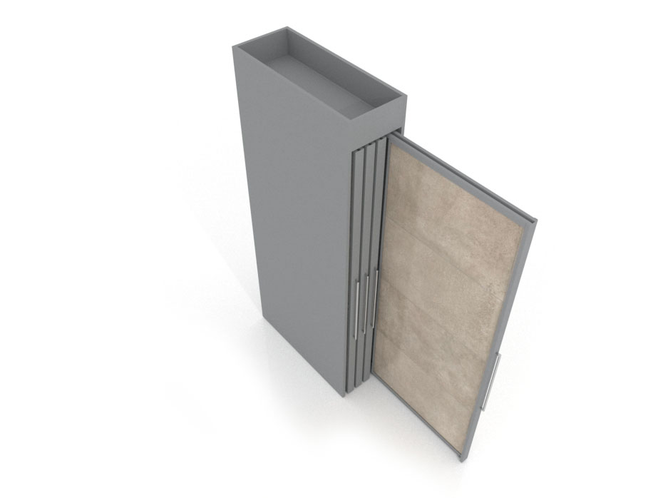 showroom tile display Londres XL 8 silver 2800x1205_3