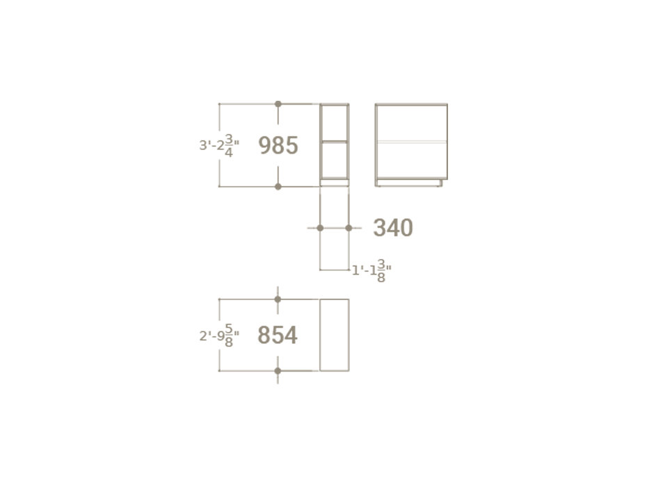 Módulo expositor de azulejos M CA plano