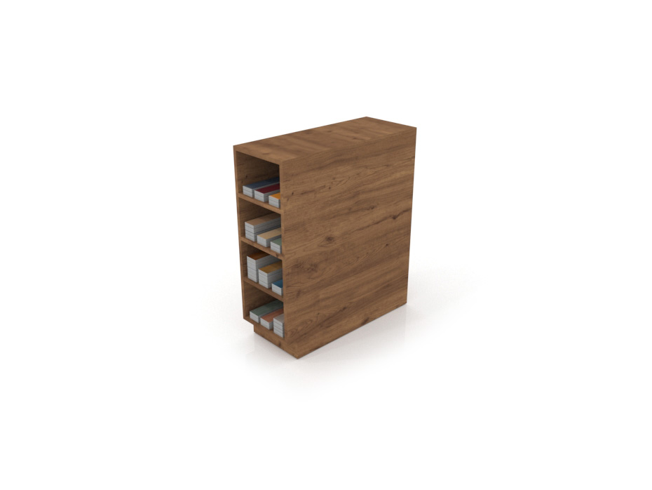 Módulo expositor de azulejos M LE madera old oak lateral