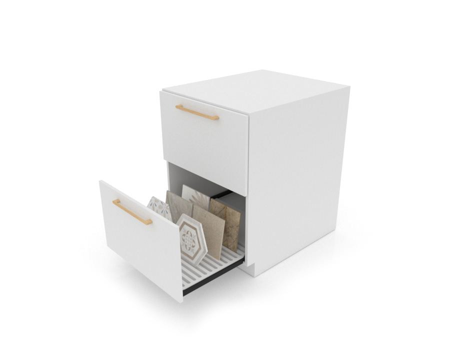 Módulo del banco técnico M2 Closed 60 blanco