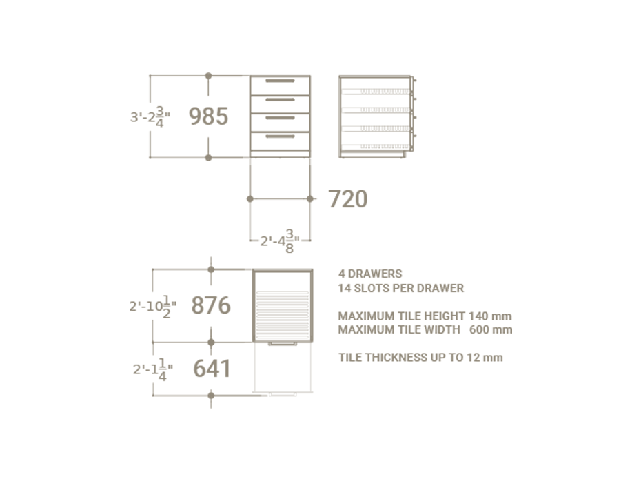 M4 Closed 61 Blanco Plano