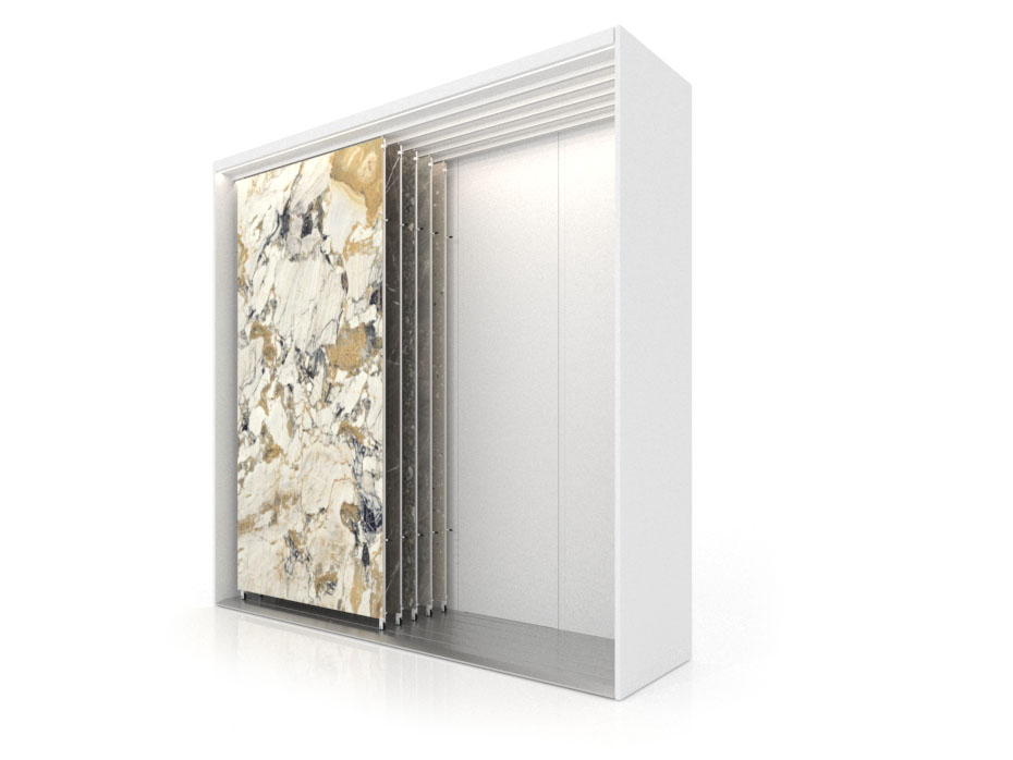 Expositor personalizable para azulejos Módulo 3500_ 5 luz blanco dx